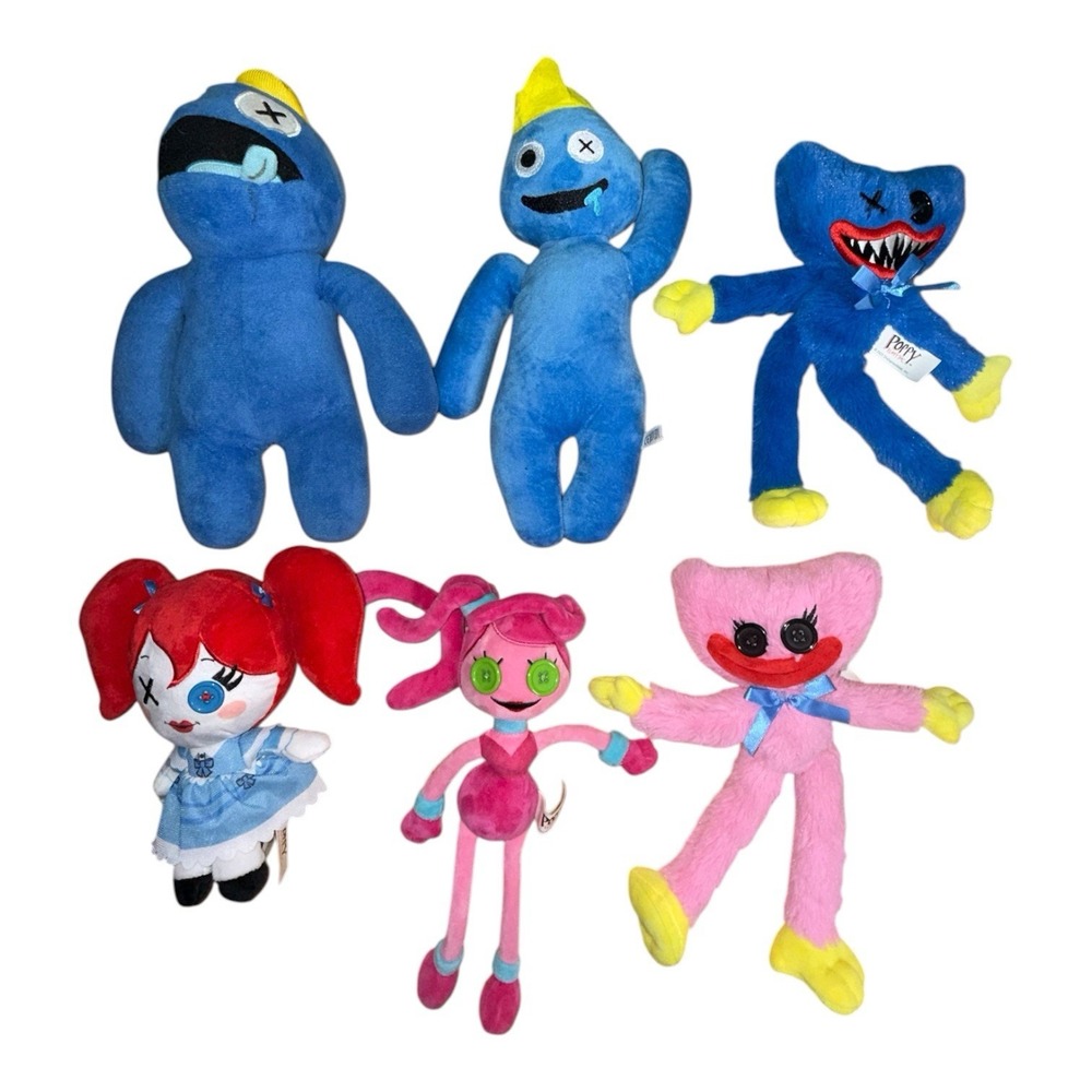 Poppy Playtime Rainbow Friends Plush Doll Lot of 6